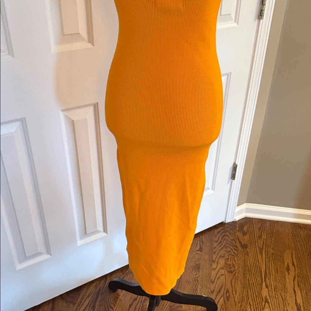 J. Crew Orange Midi Dress - Picture 11 of 14